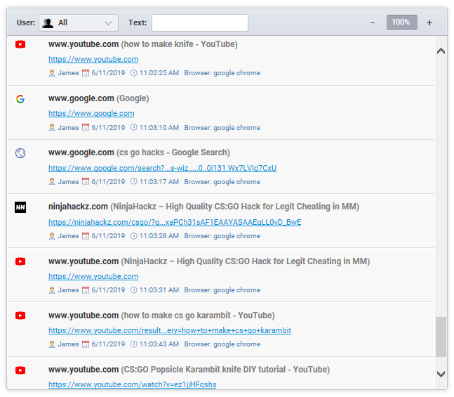 Clipboard Records dashboard