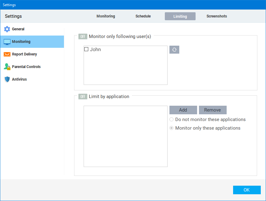 Documentation - Limit Monitoring