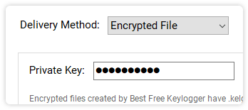 Шифрование на Best Free Keylogger